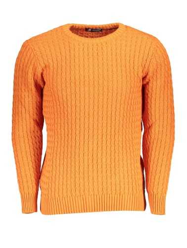 US GRAND POLO MEN'S ORANGE SWEATER