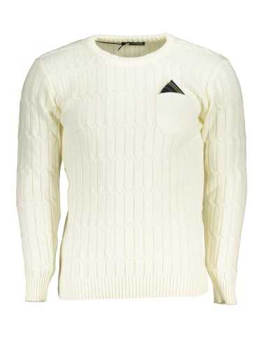 US GRAND POLO MEN'S WHITE SWEATER