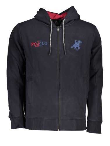 US GRAND POLO MEN'S BLUE ZIP SWEATSHIRT