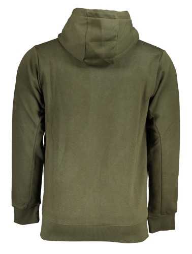 US GRAND POLO MEN'S GREEN ZIP SWEATSHIRT