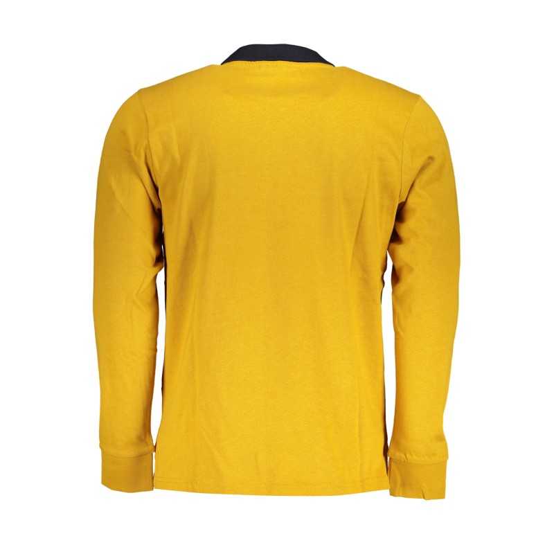 US GRAND POLO MEN'S YELLOW LONG SLEEVED POLO SHIRT