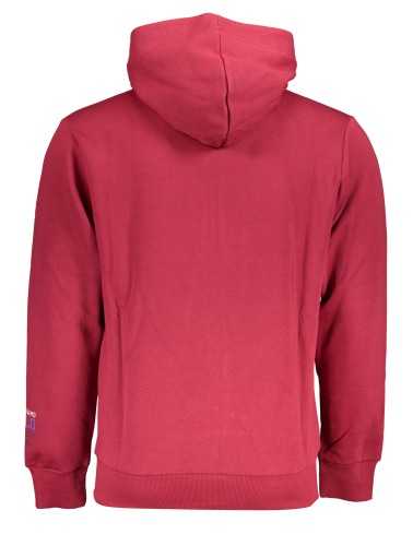 US GRAND POLO MEN'S RED ZIP SWEATSHIRT