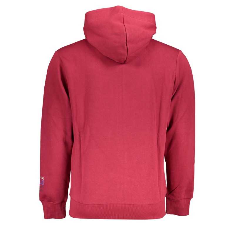 US GRAND POLO MEN'S RED ZIP SWEATSHIRT