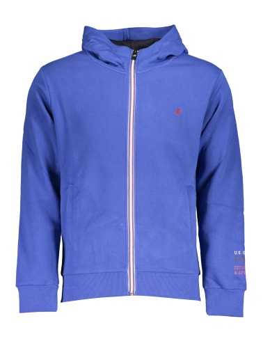 US GRAND POLO MEN'S BLUE ZIP SWEATSHIRT