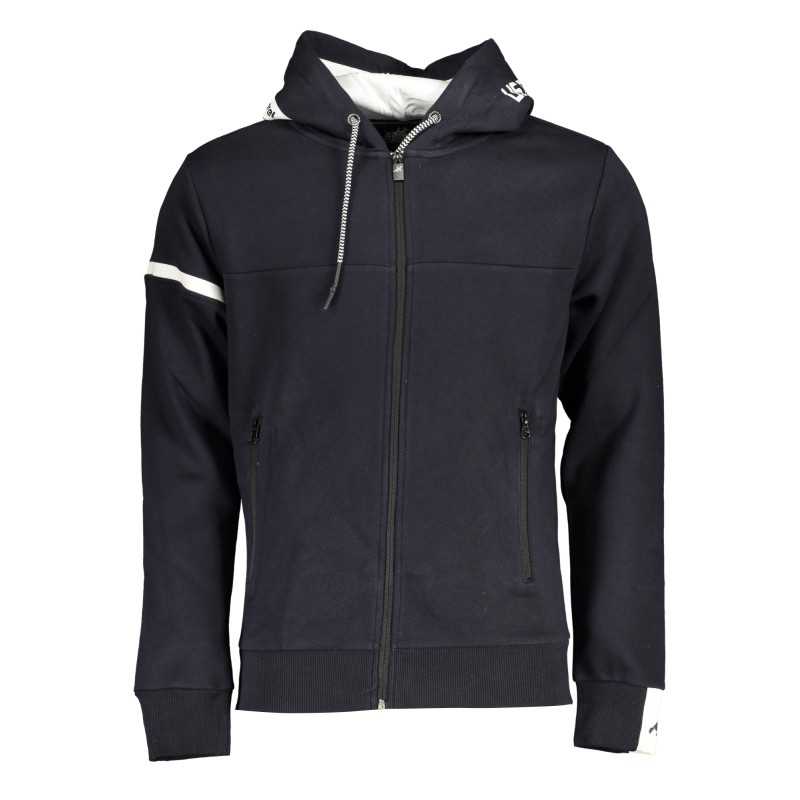 US GRAND POLO MEN'S BLUE ZIP SWEATSHIRT