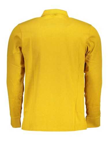 US GRAND POLO MEN'S YELLOW LONG SLEEVED POLO SHIRT