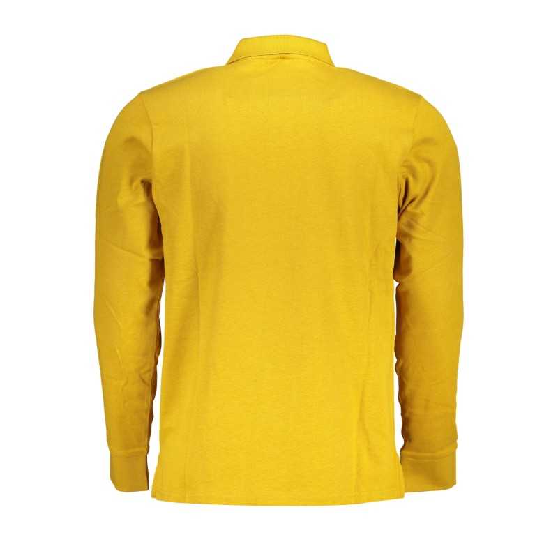 US GRAND POLO MEN'S YELLOW LONG SLEEVED POLO SHIRT