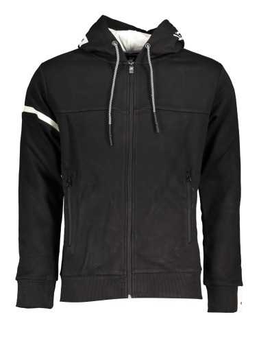 US GRAND POLO MEN'S BLACK ZIP SWEATSHIRT