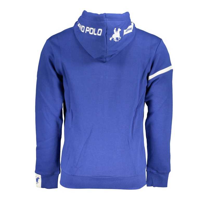 US GRAND POLO MEN'S BLUE ZIP SWEATSHIRT