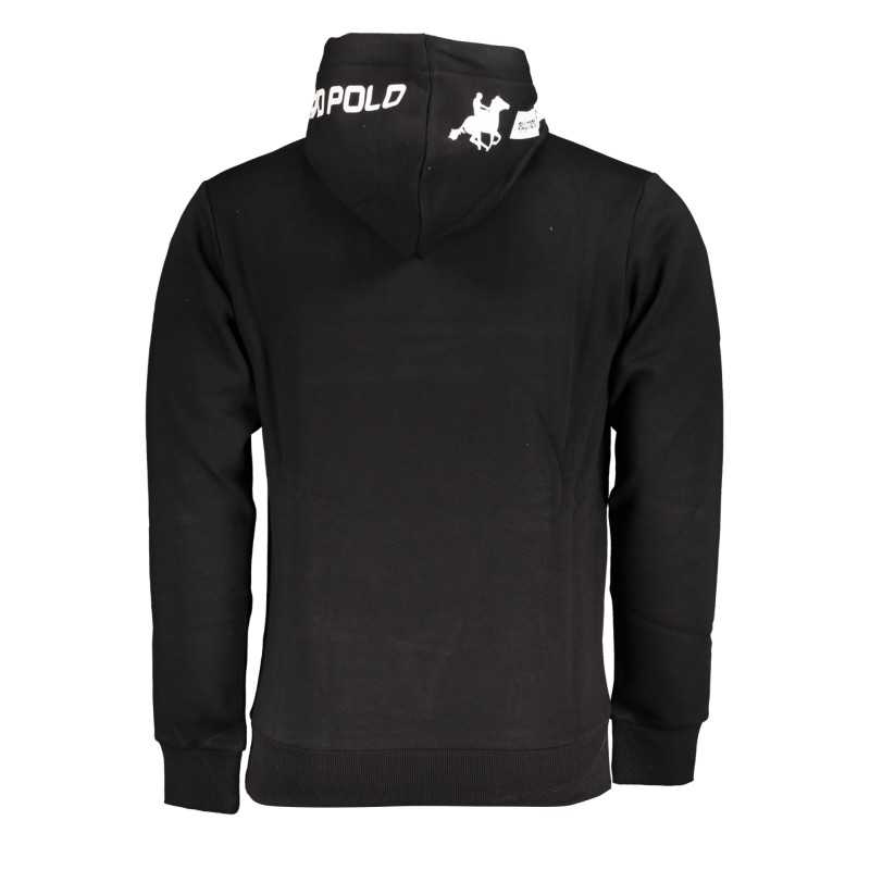 US GRAND POLO MEN'S BLACK ZIP-OUT SWEATSHIRT