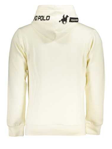 US GRAND POLO MEN'S WHITE ZIPLESS SWEATSHIRT