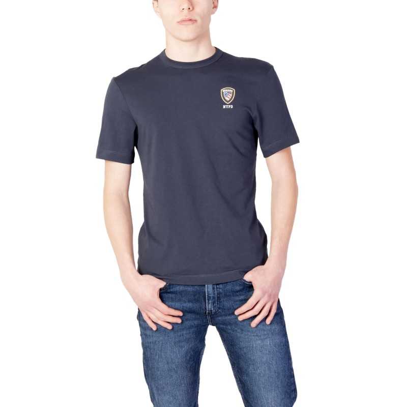 Blauer T-Shirt Man