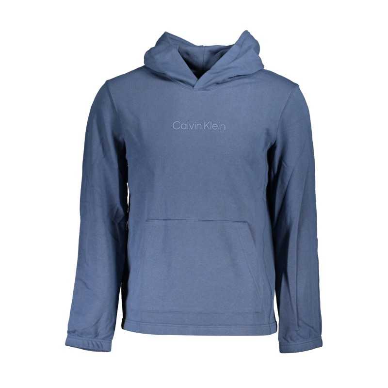 CALVIN KLEIN BLUE MEN'S SWEATSHIRT WITHOUT ZIP