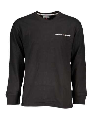 TOMMY HILFIGER MEN'S LONG SLEEVE T-SHIRT BLACK