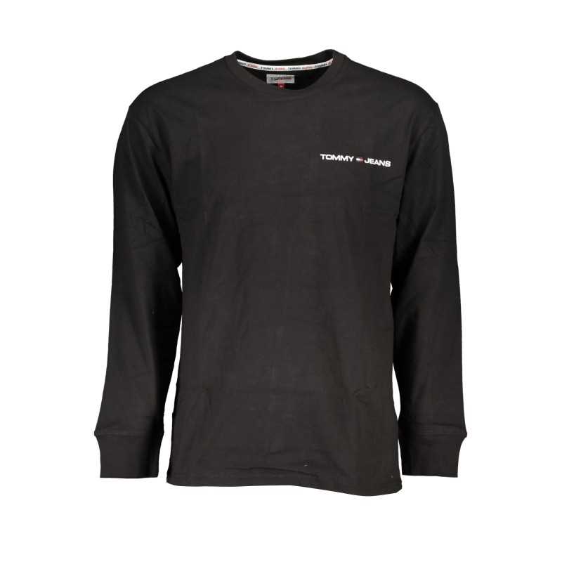 TOMMY HILFIGER MEN'S LONG SLEEVE T-SHIRT BLACK