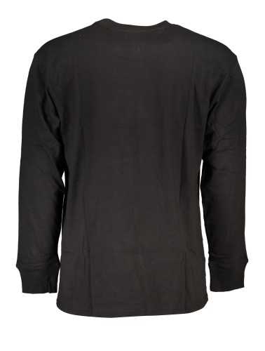 TOMMY HILFIGER MEN'S LONG SLEEVE T-SHIRT BLACK