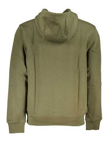 TOMMY HILFIGER MEN'S GREEN ZIPLESS SWEATSHIRT