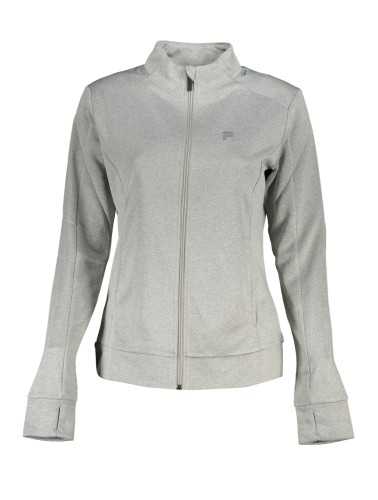 FILA FELPA CON ZIP DONNA GRIGIO