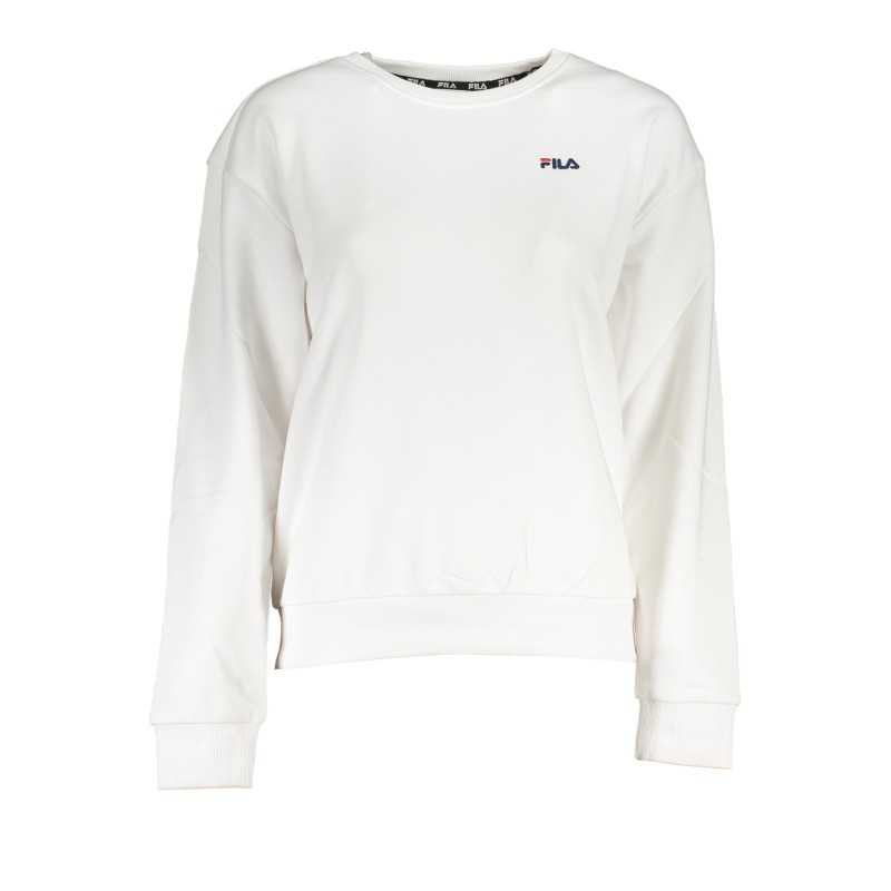 FILA WOMEN'S WHITE SWEATSHIRT WITHOUT ZIP