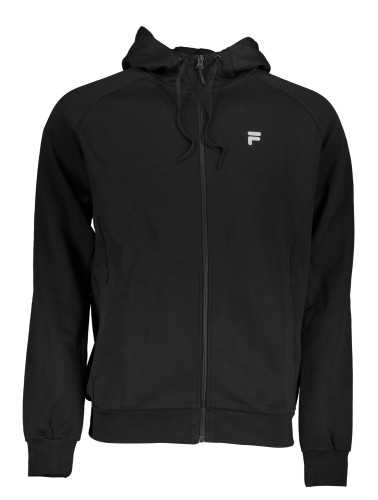 FILA FELPA CON ZIP UOMO NERO