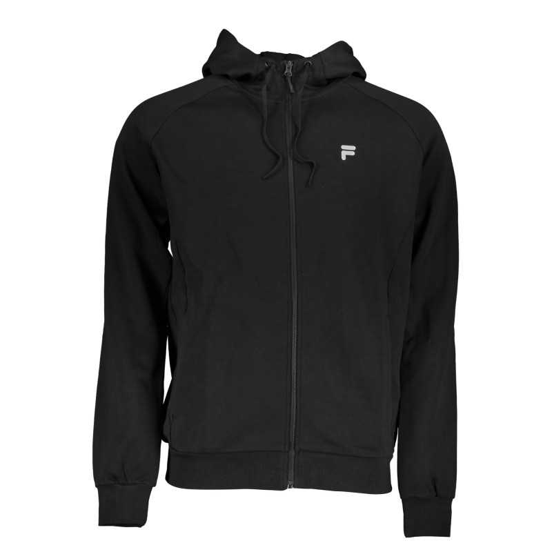 FILA FELPA CON ZIP UOMO NERO