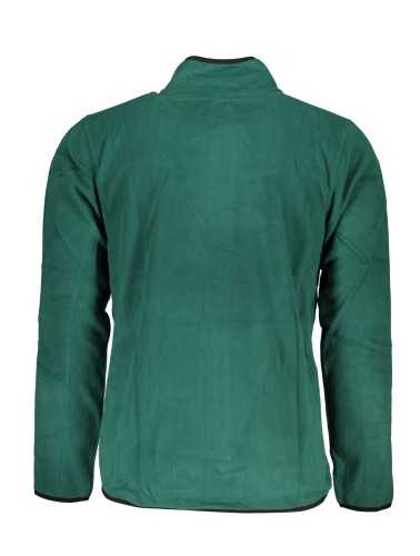 GIAN MARCO VENTURI MEN'S GREEN ZIP SWEATSHIRT