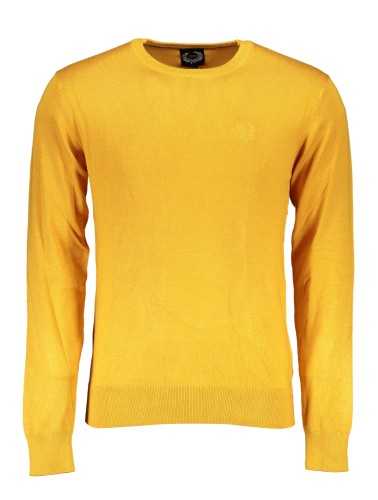 GIAN MARCO VENTURI MEN'S YELLOW SWEATER