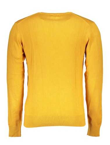 GIAN MARCO VENTURI MEN'S YELLOW SWEATER