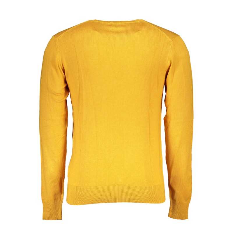 GIAN MARCO VENTURI MEN'S YELLOW SWEATER