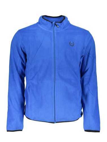 GIAN MARCO VENTURI MEN'S BLUE ZIP SWEATSHIRT