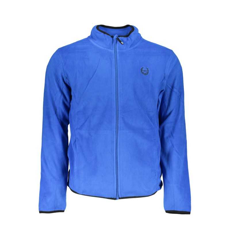 GIAN MARCO VENTURI MEN'S BLUE ZIP SWEATSHIRT