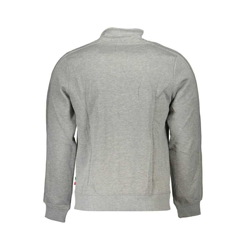 GIAN MARCO VENTURI MEN'S GRAY ZIP SWEATSHIRT