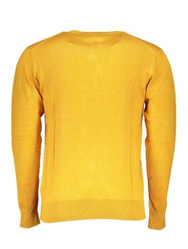 GIAN MARCO VENTURI MEN'S YELLOW SWEATER