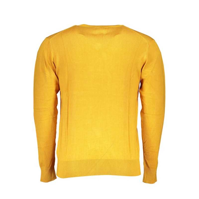 GIAN MARCO VENTURI MEN'S YELLOW SWEATER