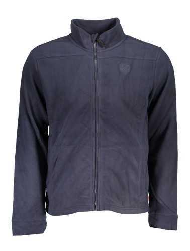 GIAN MARCO VENTURI MEN'S BLUE ZIP SWEATSHIRT