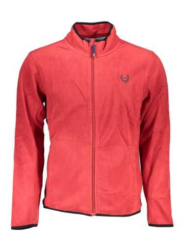 GIAN MARCO VENTURI MEN'S RED ZIP SWEATSHIRT