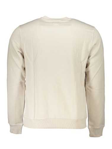 GIAN MARCO VENTURI MEN'S WHITE ZIPLESS SWEATSHIRT