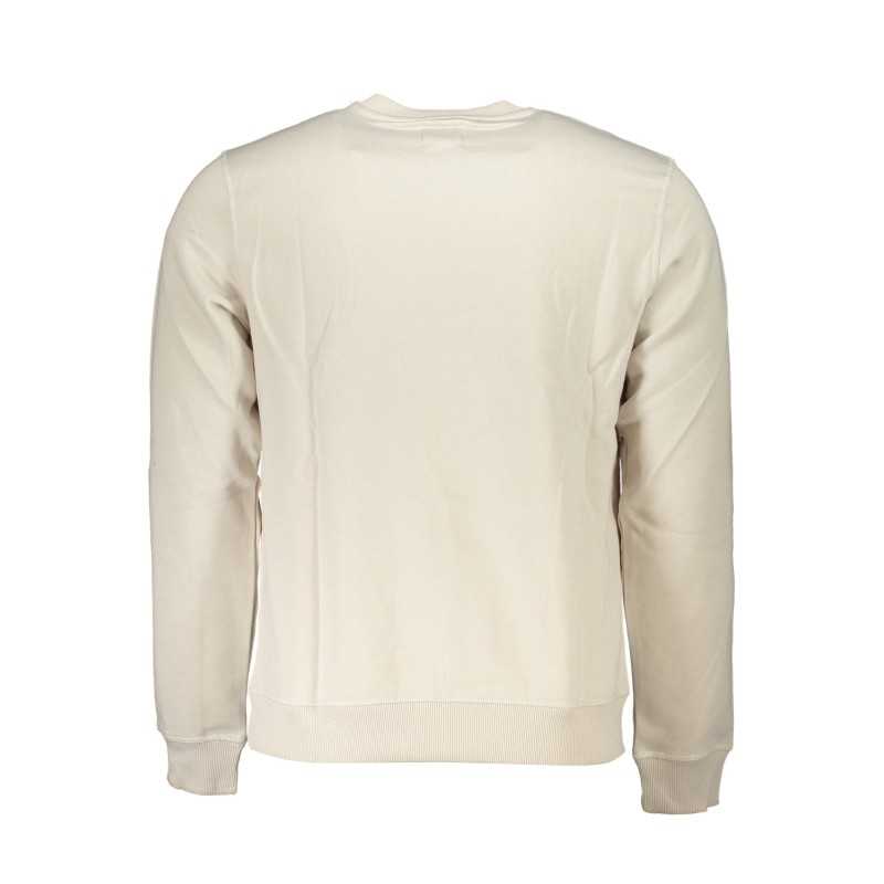 GIAN MARCO VENTURI MEN'S WHITE ZIPLESS SWEATSHIRT