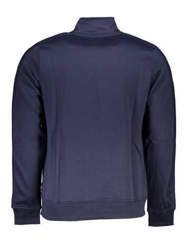 GIAN MARCO VENTURI MEN'S BLUE ZIP SWEATSHIRT