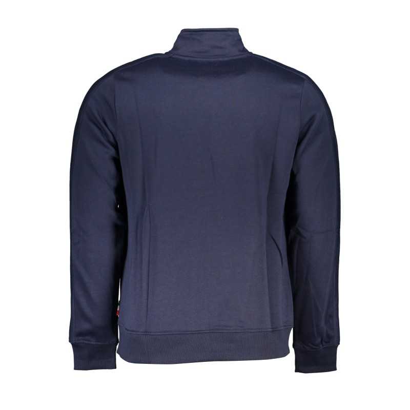 GIAN MARCO VENTURI MEN'S BLUE ZIP SWEATSHIRT