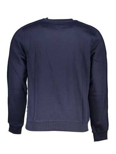 GIAN MARCO VENTURI MEN'S BLUE ZIPLESS SWEATSHIRT