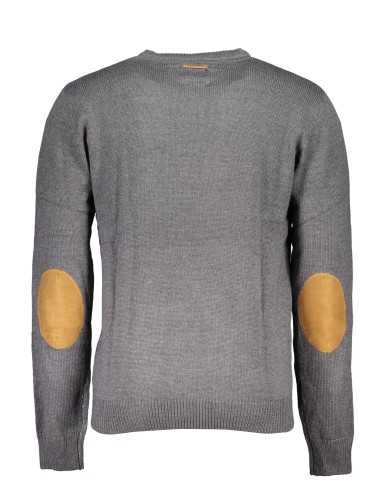 GIAN MARCO VENTURI MEN'S GRAY SWEATER