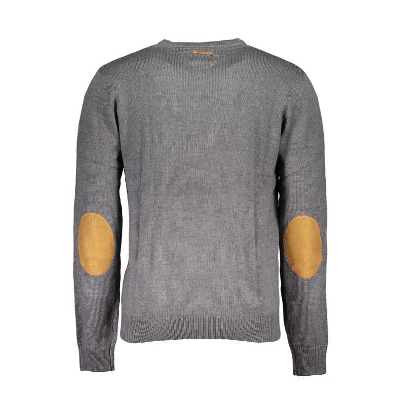 GIAN MARCO VENTURI MEN'S GRAY SWEATER