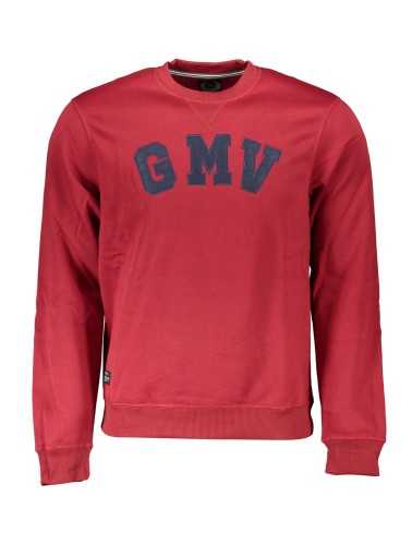 GIAN MARCO VENTURI MEN'S RED ZIP-OUT SWEATSHIRT