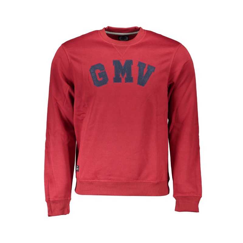 GIAN MARCO VENTURI MEN'S RED ZIP-OUT SWEATSHIRT