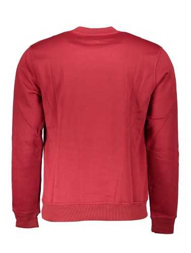 GIAN MARCO VENTURI MEN'S RED ZIP-OUT SWEATSHIRT