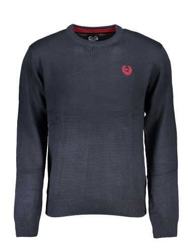 GIAN MARCO VENTURI MEN'S BLUE SWEATER