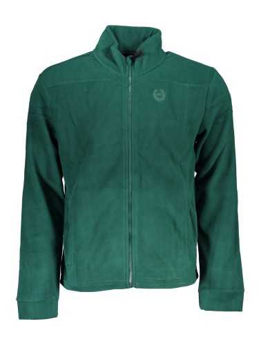 GIAN MARCO VENTURI MEN'S GREEN ZIP SWEATSHIRT