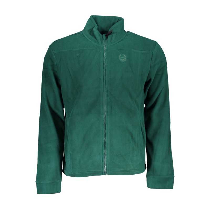 GIAN MARCO VENTURI MEN'S GREEN ZIP SWEATSHIRT