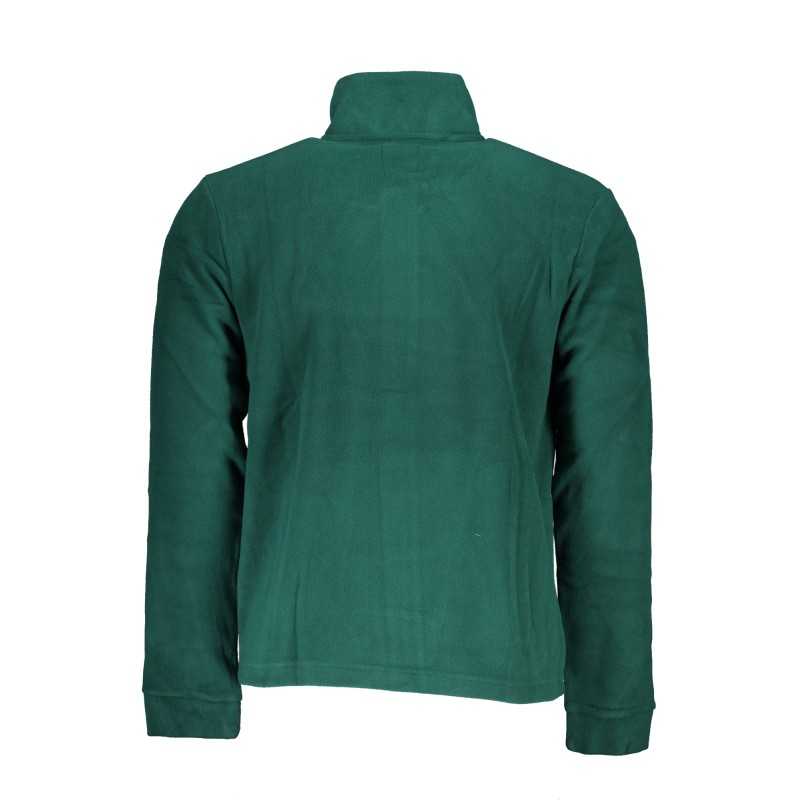 GIAN MARCO VENTURI MEN'S GREEN ZIP SWEATSHIRT